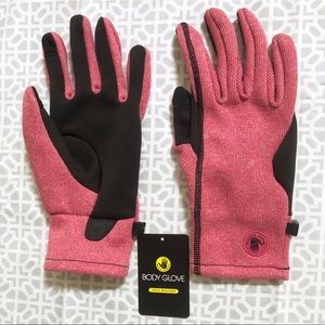 Body Glove Touchscreen Winter Gloves Red NWT